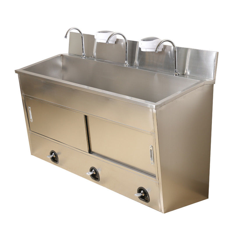 Krankenhaus-Edelstahl-Chirurg Type Wash Basin, Knie bearbeitete Handwäsche-Wanne