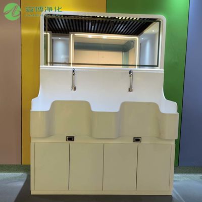 AMBER Knie-Sensor Doppelwaschbecken-Schrubb-Waschbecken Medizinisch Mit Spiegel